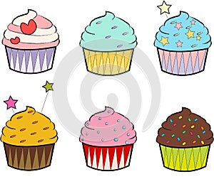 Colourful Cupcakes