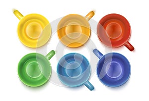 Colourful Cups Service Set