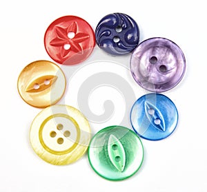 Circle of Colourful buttons