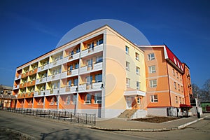 Colourful dwelling house