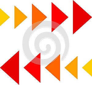 Colourful dynamic moving arrow representing speed, fast, acceleration