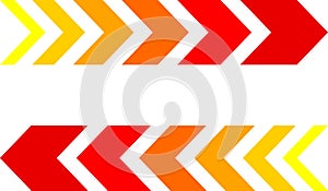 Colourful dynamic moving arrow representing speed, fast, acceleration. vector illustration