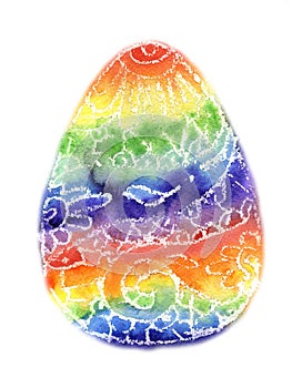 Colourful Easter egg