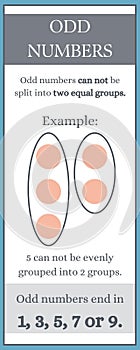 Colourful Educational Infographic Odd Even Numbers