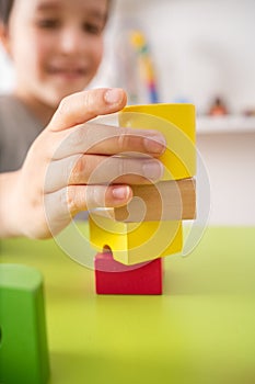 colourful educational toy blocks