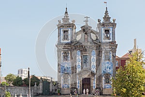 Fachade of Saint Ildefonso Church in Porto photo