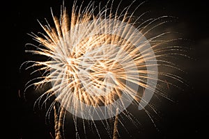 Colourful fire work for background