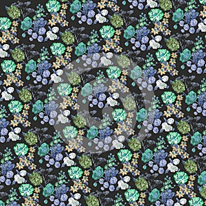 Colourful Floral pattern motif