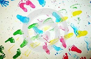 Kids foot prints