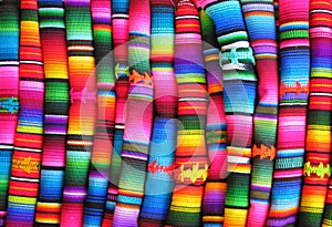 Colourful Guatemalan fabrics photo