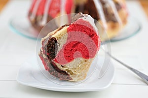 Colourful Gugelhupf Cake