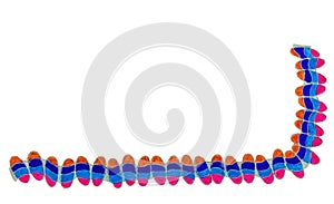 Colourful hand drawn border.