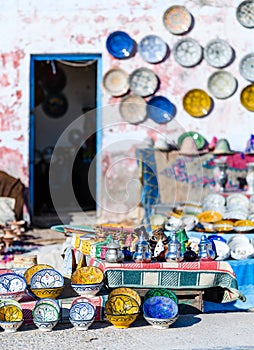 Colourful hand made cups and plates,imsouane,morocco 4