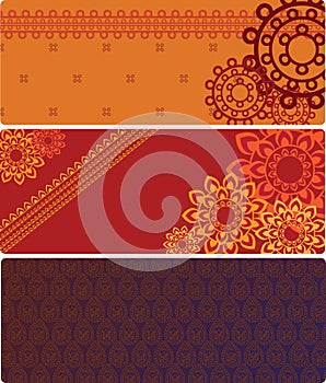 Colourful Henna Banner