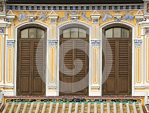 Colourful Heritage Windows, George Town, Penang, Malaysia