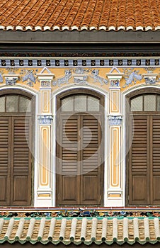 Colourful Heritage Windows, George Town, Penang, Malaysia