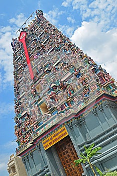 Colourful Hindu Temple dedicated to Lord Murugan photo