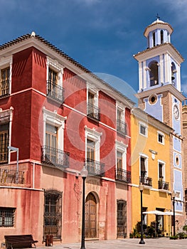 Colourful Historic Buildings in Mula, Spain photo