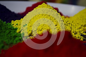 Colourful Holi Powders