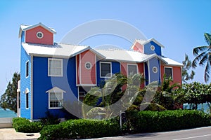 Colourful homes on Grand Cayman