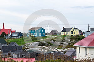 Colourful homes in a small fishing village