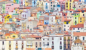 Colourful houses of Bosa