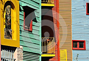 Colourful houses at La Boca photo