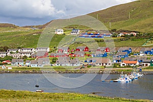 Colourful houses in Scalloway