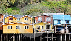 The Colourful Houses on stilts of Chiloe