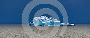 Colourful iceberg in the antarctic oacean