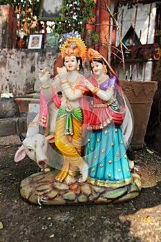 Colourful idol of gods photo
