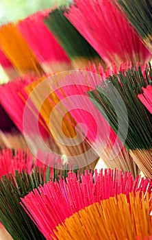 Colourful Incense Sticks