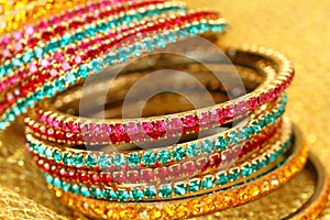 Colourful Indian Bangles.