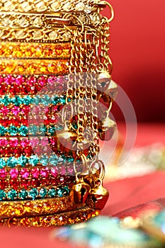 Colourful Indian Bangles. photo