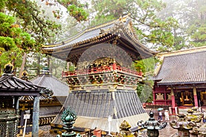 Colourful Japanese pagoda in Nikko