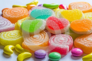 Colourful jelly candies