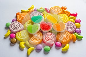 Colourful jelly candies