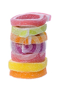 Colourful Jelly Sweets Isolated