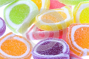 Colourful Jelly Sweets Isolated