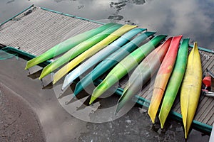 Colourful kayaks 1