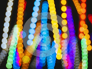 Colourful light Blur background Holiday festival