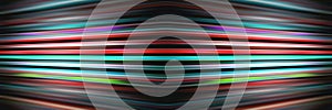 Colourful light streaks banner