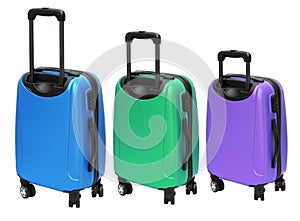 Colourful Luggages with Wheels