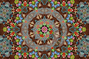 Colourful mandala background