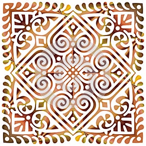 colourful gradient gematrical round design.