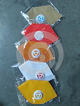 Colourful Mask For Prevention From Corona Virus. photo