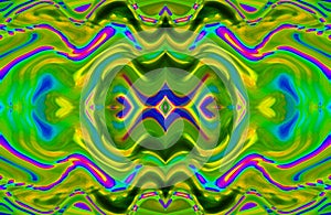 COLOURFUL MODERN OP ART ABSTRACT PATTERN