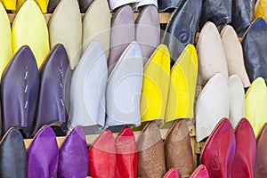 Colourful Moroccan slippers, Marrakesh