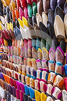 Colourful Moroccan slippers, Marrakesh