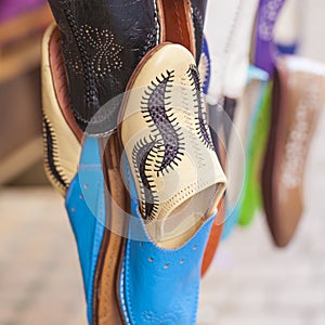 Colourful Moroccan slippers, Marrakesh